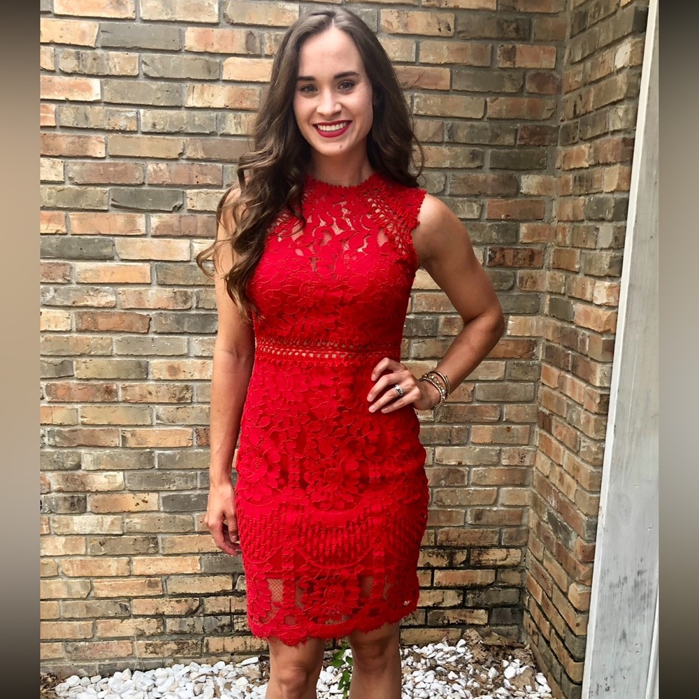 Main Strip Red Dress